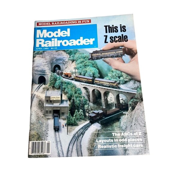 Vintage Model Railroader Magazines 1985 Lot of 8 Issues Trains - Picture 6 of 16